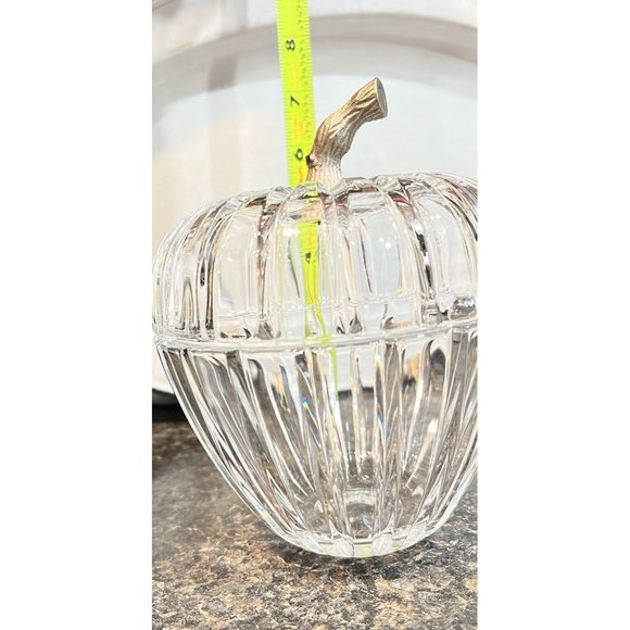 Lead Crystal Tuscany St. George Apple Candy Dish - Picture 5 of 6